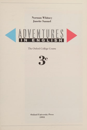 French Adventures: English 4 Student