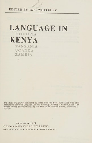Language in Kenya