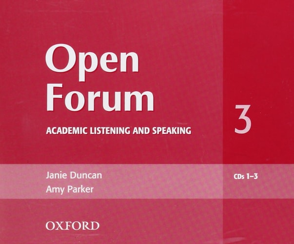 Open Forum 3: Academic Listening and Speaking