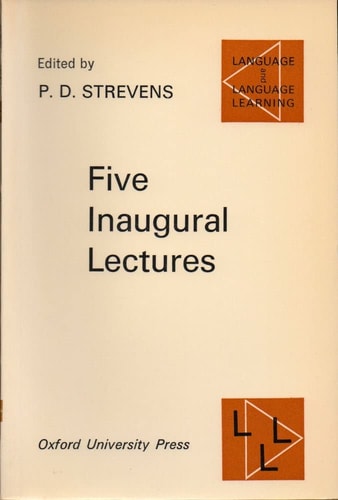 Five Inaugural Lectures