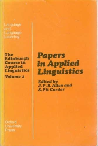 Papers in applied linguistics