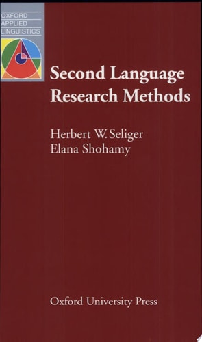 Second Language Research Methods (Oxford Applied Linguistics)