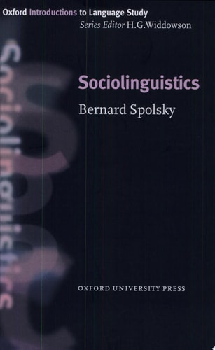 Sociolinguistics