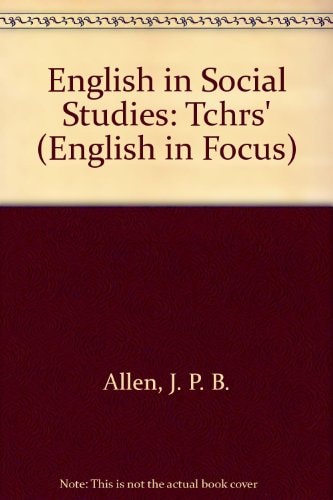 English in Social Studies: Teacher's