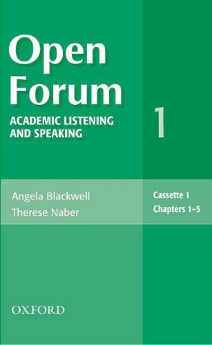 Open Forum 1: Academic Listening and Speaking