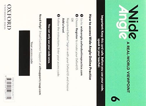 Wide Angle 6: Online Practice Student Access Card Pack