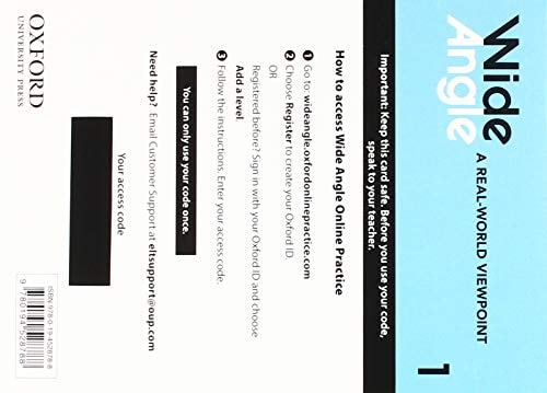 Wide Angle 1: Online Practice Student Access Card Pack