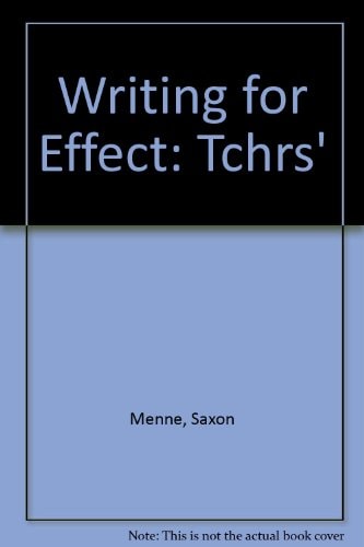 Writing for Effect: Teachers