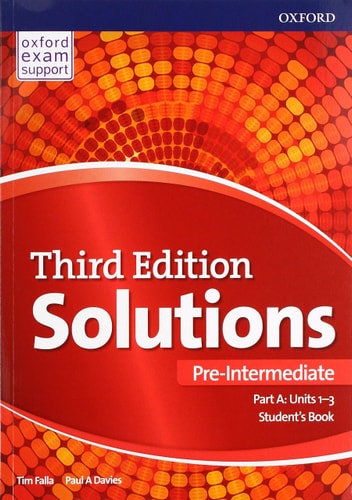 Solutions: Pre-Intermediate: Student's Book A Units 1-3