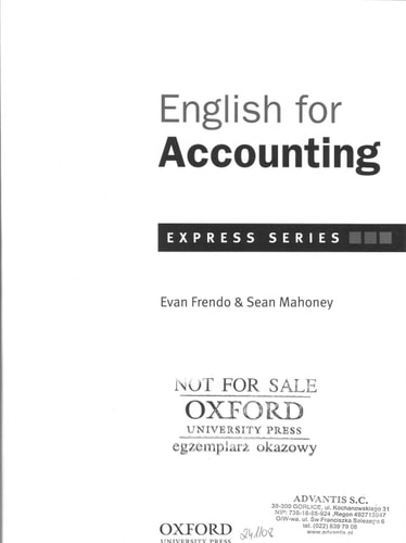 English for Accounting