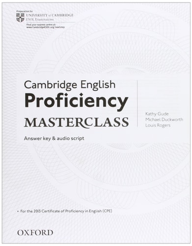 Proficiency Masterclass: Answer Booklet