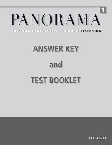 Panorama Listening 1 Teacher's Booklet: Building Perspective Through Listening