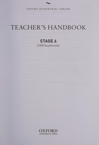 Oxford Bookworms Library 6: Teacher's Handbook