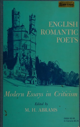 English Romantic Poets: Modern Essays in Criticism