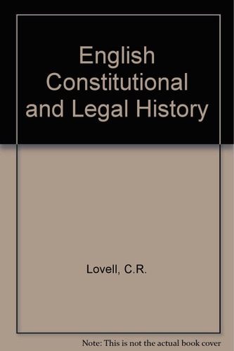 English Constitutional and Legal History