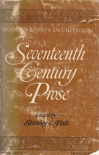Seventeenth-Century Prose: Modern Essays in Criticism