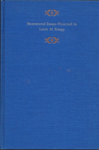 Tobias Smollett: Bicentennial Essays Presented to Lewis M. Knapp