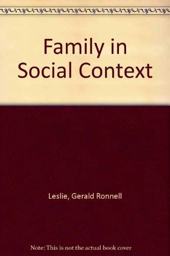 The Family in Social Context