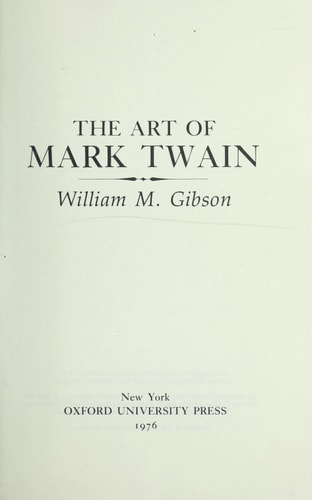 The Art of Mark Twain