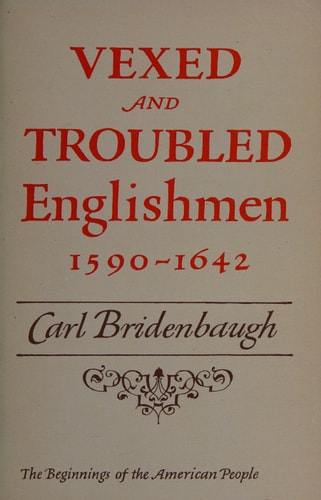 Vexed and Troubled Englishmen, 1590-1642