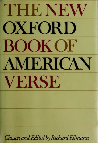 The New Oxford Book of American Verse
