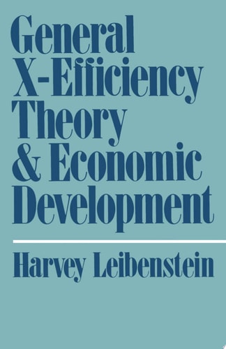 General X-efficiency Theory and Economic Development