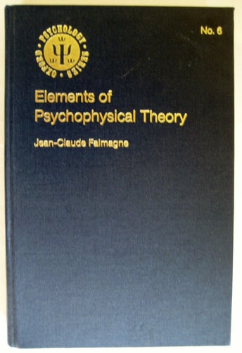 Elements of Psychophysical Theory