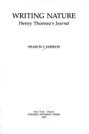 Writing Nature: Henry Thoreau's Journal