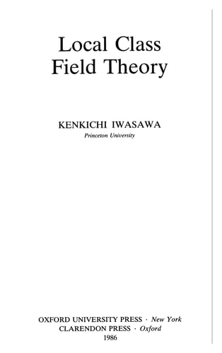 Local Class Field Theory