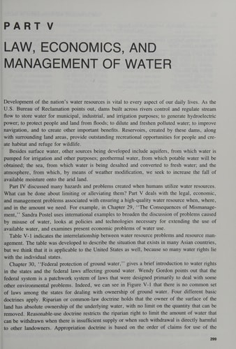 Perspectives on Water: Uses and Abuses