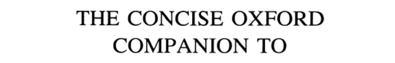 The Concise Oxford Companion to American Theatre