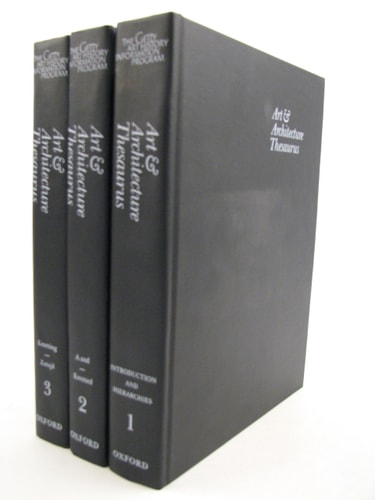 Art and Architecture Thesaurus: 3 Volumes