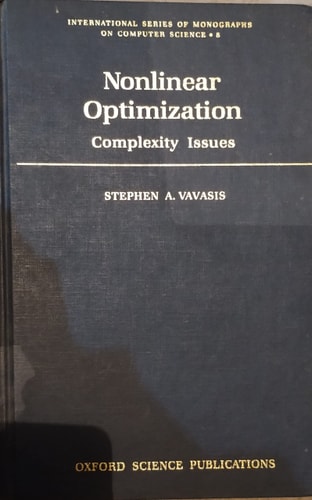 Nonlinear Optimization: Complexity Issues