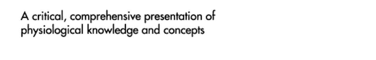 Handbook of Physiology Section 4: Environmental Physiology