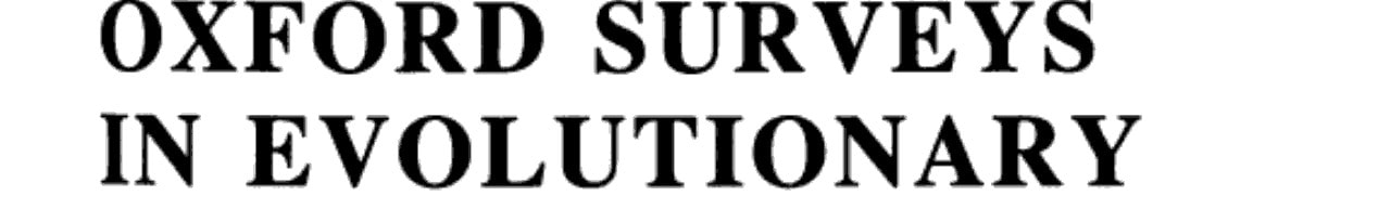 Oxford Surveys in Evolutionary Biology: Volume 9