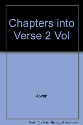 Chapters into Verse: Poetry in English Inspired by the Bible