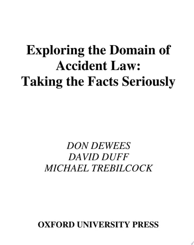 Exploring the Domain of Tort Law: Taking the Facts Seriously