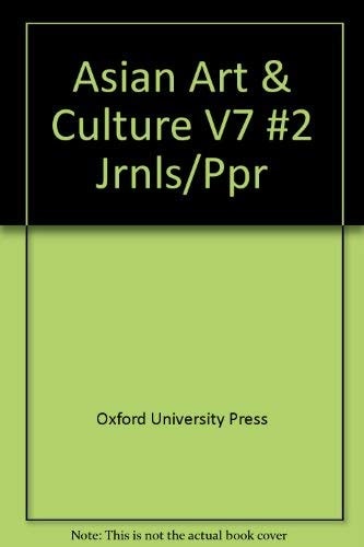 Asian Art & Culture: Volume 7, No. 2