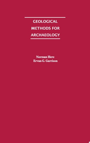 Geological Methods for Archaeology