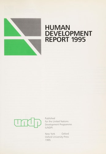Human Development Report 1995