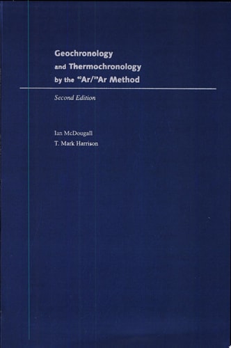 Geochronology and Thermochronology by the 40Ar/39Ar Method