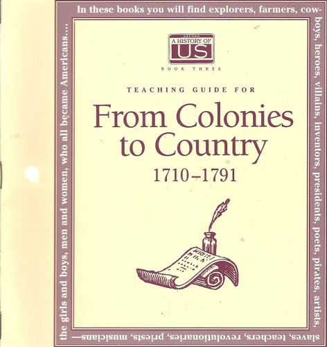 A History of US: From Colonies to Country, Teacher's Guide