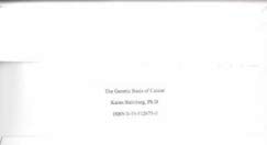 The Genetic Basis of Cancer