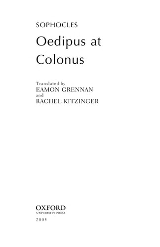 Oedipus at Colonus