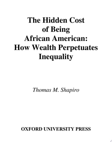 The Hidden Cost of Being African American: How Wealth Perpetuates Inequality