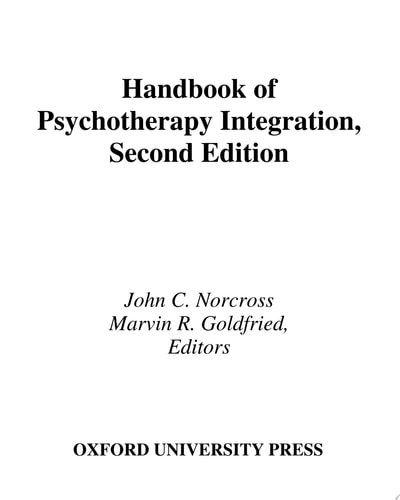 Handbook of Psychotherapy Integration