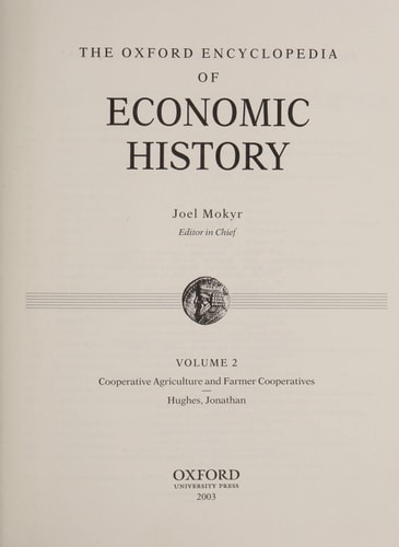 The Oxford Encyclopedia of Economic History