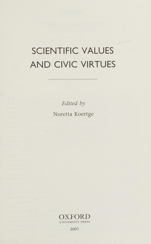 Scientific Values and Civic Virtues