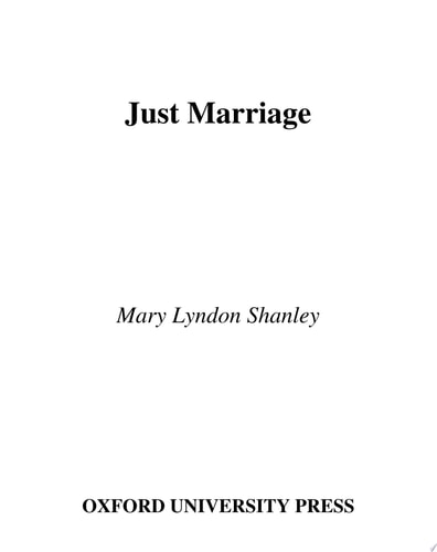 Just Marriage (New Democracy Forum)