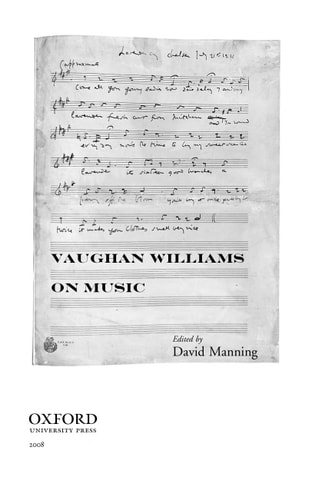 Vaughan Williams on Music